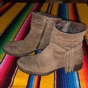 Born leather booties